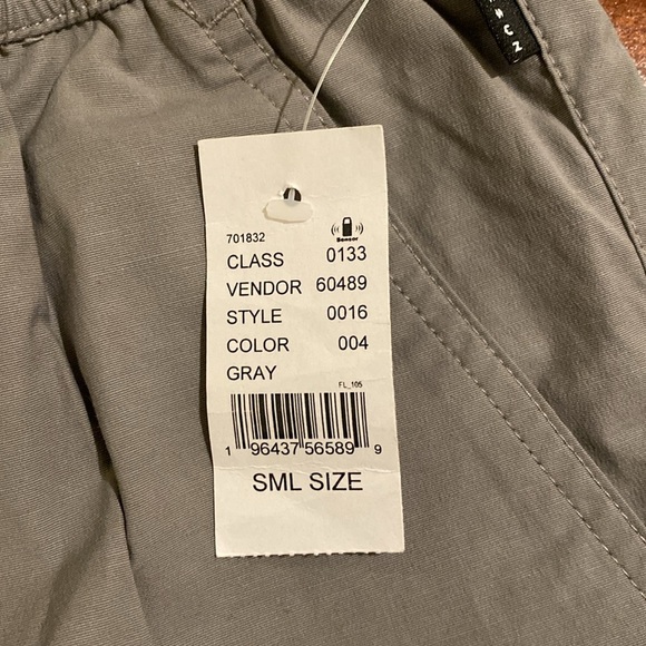 Pacsun Gray Cargo Jogger Pants Small w/elastic waist band multiple pockets NWT - Picture 6 of 13